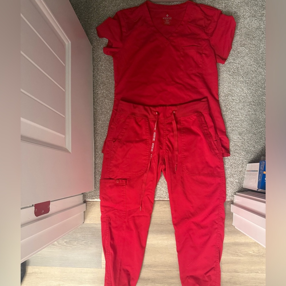 Women's Red scrub set